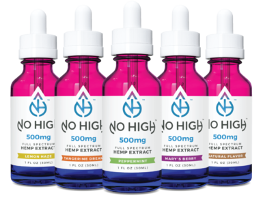 No High Full Spectrum CBD Oil 500mg Group